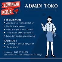 Kerja Admin Toko Adalah